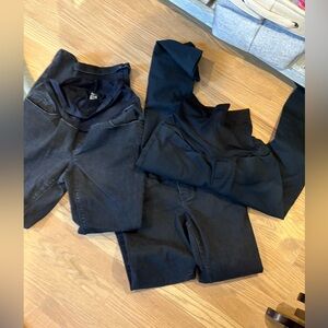 Old navy maternity pants - 2 are size 4, one is size 6